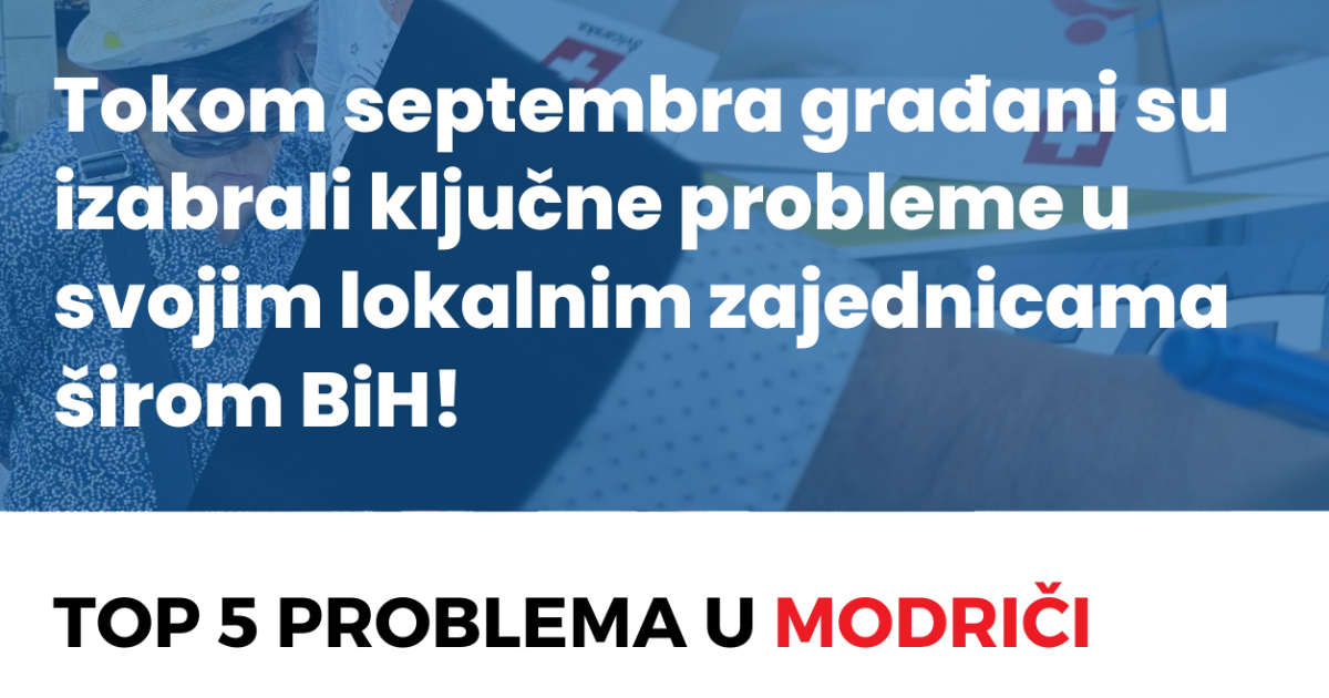 Key issues for citizens in Modriča