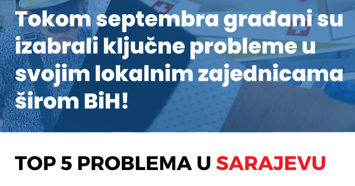 Key issues for citizens in Sarajevo