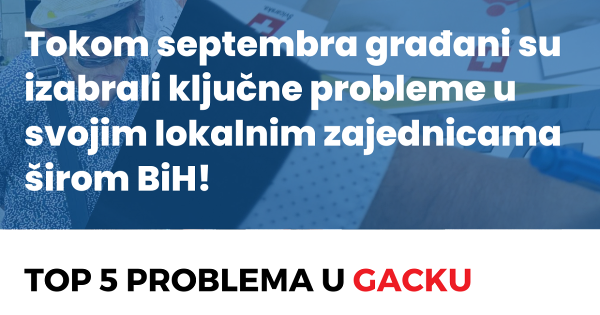 Key issues for citizens in Gacko